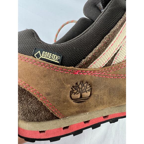 Timberland Gore-Tex Ortholite Trail Walking Sneakers Brown Suede Women’s 7.5 - Picture 12 of 14